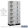 Wood Lockers - 12" Wide Premier Wood Locker - Six Tier Box Style - 3 Wide - 6 Feet High - 18" Deep - Electronic Locks