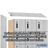 Wood Lockers - 12" Wide Premier Wood Locker - Six Tier Box Style - 3 Wide - 6 Feet High - 18" Deep - Electronic Locks