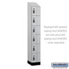 Salsbury 12" Wide Premier Wood Locker - Six Tier Box Style - 1 Wide - 6 Feet High - 18" Deep - Resettable Combination Locks