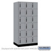 Premier Wood Locker - Six Tier Box Style - 3 Wide - 6 Feet High - 21" Deep