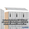 12" Wide Premier Wood Locker - Six Tier Box Style - 3 Wide - 6 Feet High - 21" Deep - Electronic Locks