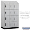 Wood Lockers - 15" Wide Premier Wood Locker - Four Tier - 3 Wide - 6 Feet High - 24" Deep - Electronic Locks