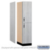 Salsbury 18" Wide Premier Wood Locker - Double Tier - 1 Wide - 6 Feet High - 24" Deep - Hasp