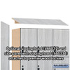 Salsbury 18" Wide Premier Wood Locker - Triple Tier - 3 Wide - 6 Feet High - 18" Deep - Hasp