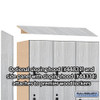 Salsbury 18" Wide Premier Wood Locker - Triple Tier - 3 Wide - 6 Feet High - 18" Deep - Resettable Combination Locks