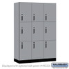 18" Wide Premier Wood Locker - Triple Tier - 3 Wide - 6 Feet High - 18" Deep - Electronic Locks - 18-43368-E