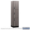 Salsbury 18" Wide Premier Wood Locker - Triple Tier - 1 Wide - 6 Feet High - 18" Deep - Resettable Combination Locks