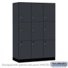 Salsbury 18" Wide Premier Wood Locker - Triple Tier - 3 Wide - 6 Feet High - 21" Deep - Resettable Combination Locks