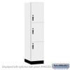 Salsbury 18" Wide Premier Wood Locker - Triple Tier - 1 Wide - 6 Feet High - 21" Deep - Hasp
