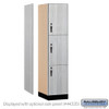 Salsbury 18" Wide Premier Wood Locker - Triple Tier - 1 Wide - 6 Feet High - 21" Deep - Hasp