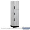 Salsbury 18" Wide Premier Wood Locker - Triple Tier - 1 Wide - 6 Feet High - 21" Deep - Electronic Locks