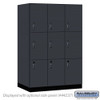 18" Wide Premier Wood Locker - Triple Tier - 3 Wide - 6 Feet High - 24" Deep - Resettable Combination Locks