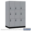 18" Wide Premier Wood Locker - Triple Tier - 3 Wide - 6 Feet High - 24" Deep - Resettable Combination Locks