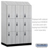 18" Wide Premier Wood Locker - Triple Tier - 3 Wide - 6 Feet High - 24" Deep - Resettable Combination Locks