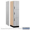 Salsbury 18" Wide Premier Wood Locker - Triple Tier - 1 Wide - 6 Feet High - 24" Deep  - Hasp