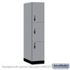 Salsbury 18" Wide Premier Wood Locker - Triple Tier - 1 Wide - 6 Feet High - 24" Deep - Resettable Combination Locks