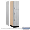 Salsbury 18" Wide Premier Wood Locker - Triple Tier - 1 Wide - 6 Feet High - 24" Deep - Resettable Combination Locks