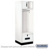 Premier Wood Open Access Locker - 6 Feet High - 24 Inches Deep - Artic White