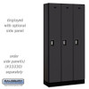 Salsbury 12" Wide Single Tier Designer Wood Locker - 3 Wide - 6 Feet High - 15 Inches Deep  Resettable Combination Locks