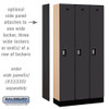 Salsbury 12" Wide Single Tier Designer Wood Locker - 3 Wide - 6 Feet High - 15 Inches Deep  Resettable Combination Locks