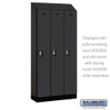 Salsbury 12" Wide Single Tier Designer Wood Locker - 3 Wide - 6 Feet High - 15 Inches Deep  Resettable Combination Locks