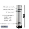 Salsbury 12" Wide Single Tier Designer Wood Locker - 1 Wide - 5 Feet High - 15 Inches Deep - - Resettable Combination Locks