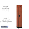 Salsbury 12" Wide Single Tier Designer Wood Locker - 1 Wide - 5 Feet High - 15 Inches Deep - - Resettable Combination Locks