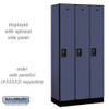 Salsbury 12" Wide Single Tier Designer Wood Locker - 3 Wide - 6 Feet High - 18 Inches Deep - - Resettable Combination Locks