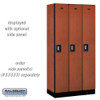 Salsbury 12" Wide Single Tier Designer Wood Locker - 3 Wide - 6 Feet High - 18 Inches Deep - - Electronic Locks