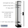 Salsbury 12" Wide Single Tier Designer Wood Locker - 1 Wide - 6 Feet High - 18 Inches Deep - - Resettable Combination Locks