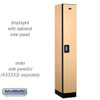Salsbury 12" Wide Single Tier Designer Wood Locker - 1 Wide - 6 Feet High - 18 Inches Deep - - Resettable Combination Locks
