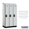 Salsbury 12" Wide Single Tier Designer Wood Locker - 3 Wide - 5 Feet High - 18 Inches Deep - - Resettable Combination Locks