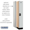 Salsbury 12" Wide Single Tier Designer Wood Locker - 1 Wide - 5 Feet High - 18 Inches Deep - - Electronic Locks