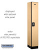 Salsbury 12" Wide Single Tier Designer Wood Locker - 1 Wide - 5 Feet High - 18 Inches Deep - - Electronic Locks