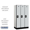 Salsbury 12" Wide Single Tier Designer Wood Locker - 3 Wide - 6 Feet High - 21 Inches Deep - - Electronic Locks