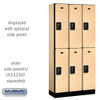 Salsbury 12" Wide Double Tier Designer Wood Locker - 3 Wide - 5 Feet High - 15 Inches Deep - - Electronic Locks