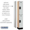 Salsbury 12" Wide Double Tier Designer Wood Locker - 1 Wide - 6 Feet High - 18 Inches Deep - - Resettable Combination Locks