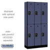 Salsbury 12" Wide Double Tier Designer Wood Locker - 3 Wide - 5 Feet High - 21 Inches Deep - - Electronic Locks