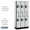 Salsbury 12" Wide Double Tier 'S' Style Designer Wood Locker - 3 Wide - 6 Feet High - 18 Inches Deep - - Electronic Locks