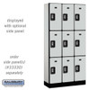 Salsbury 12" Wide Triple Tier Designer Wood Locker - 3 Wide - 6 Feet High - 15 Inches Deep - - Electronic Locks