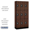Salsbury 12" Wide Triple Tier Designer Wood Locker - 3 Wide - 6 Feet High - 15 Inches Deep - - Electronic Locks