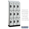 Salsbury 12" Wide Triple Tier Designer Wood Locker - 3 Wide - 5 Feet High - 18 Inches Deep - - Electronic Locks