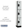 Salsbury 12" Wide Triple Tier Designer Wood Locker - 1 Wide - 5 Feet High - 18 Inches Deep - - Electronic Locks
