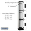 Salsbury 12" Wide Triple Tier Designer Wood Locker - 1 Wide - 5 Feet High - 21 Inches Deep - - Resettable Combination Locks
