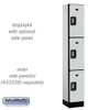 Salsbury 12" Wide Triple Tier Designer Wood Locker - 1 Wide - 5 Feet High - 21 Inches Deep - Electronic Locks