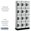 Salsbury 12" Wide Four Tier Designer Wood Locker - 3 Wide - 5 Feet High - 18 Inches Deep - - Resettable Combination Locks