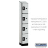 Salsbury 12" Wide Four Tier Designer Wood Locker - 1 Wide - 5 Feet High - 18 Inches Deep - - Electronic Locks
