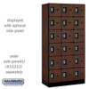 Salsbury 12" Wide Five Tier Box Style Designer Wood Locker - 3 Wide - 5 Feet High - 15 Inches Deep - - Electronic Locks