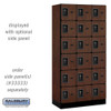 Salsbury 12" Wide Five Tier Box Style Designer Wood Locker - 3 Wide - 5 Feet High - 15 Inches Deep - - Electronic Locks