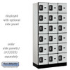 Salsbury 12" Wide Six Tier Box Style Designer Wood Locker - 3 Wide - 6 Feet High - 18 Inches Deep - - Electronic Locks